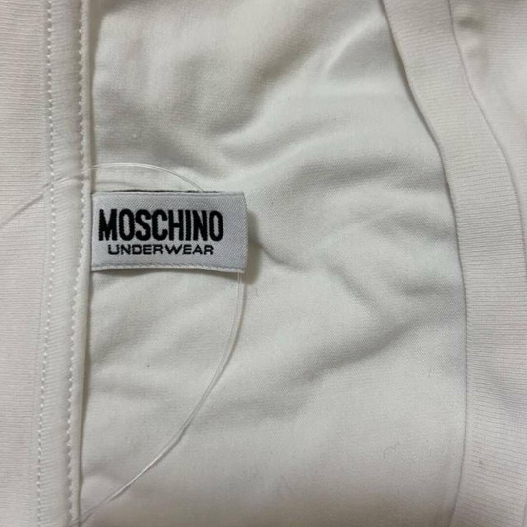MOSCHINO(モスキーノ)のMOSCHINO(モスキーノ) 半袖Tシャツ サイズl-S レディース - 白×黒 クルーネック/レース/クマ レディースのトップス(Tシャツ(半袖/袖なし))の商品写真