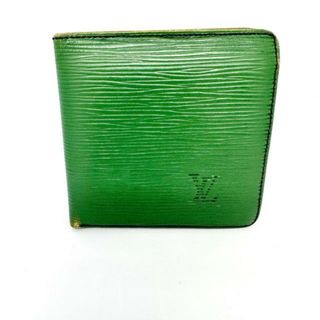 ルイヴィトン(LOUIS VUITTON)のLOUIS VUITTON(ルイヴィトン) 2つ折り財布 エピ ポルトビエカルトクレディモネ M63544 ボルネオグリーン マルティエ刻印 エピ･レザー（LVロゴの刻印入り）(財布)