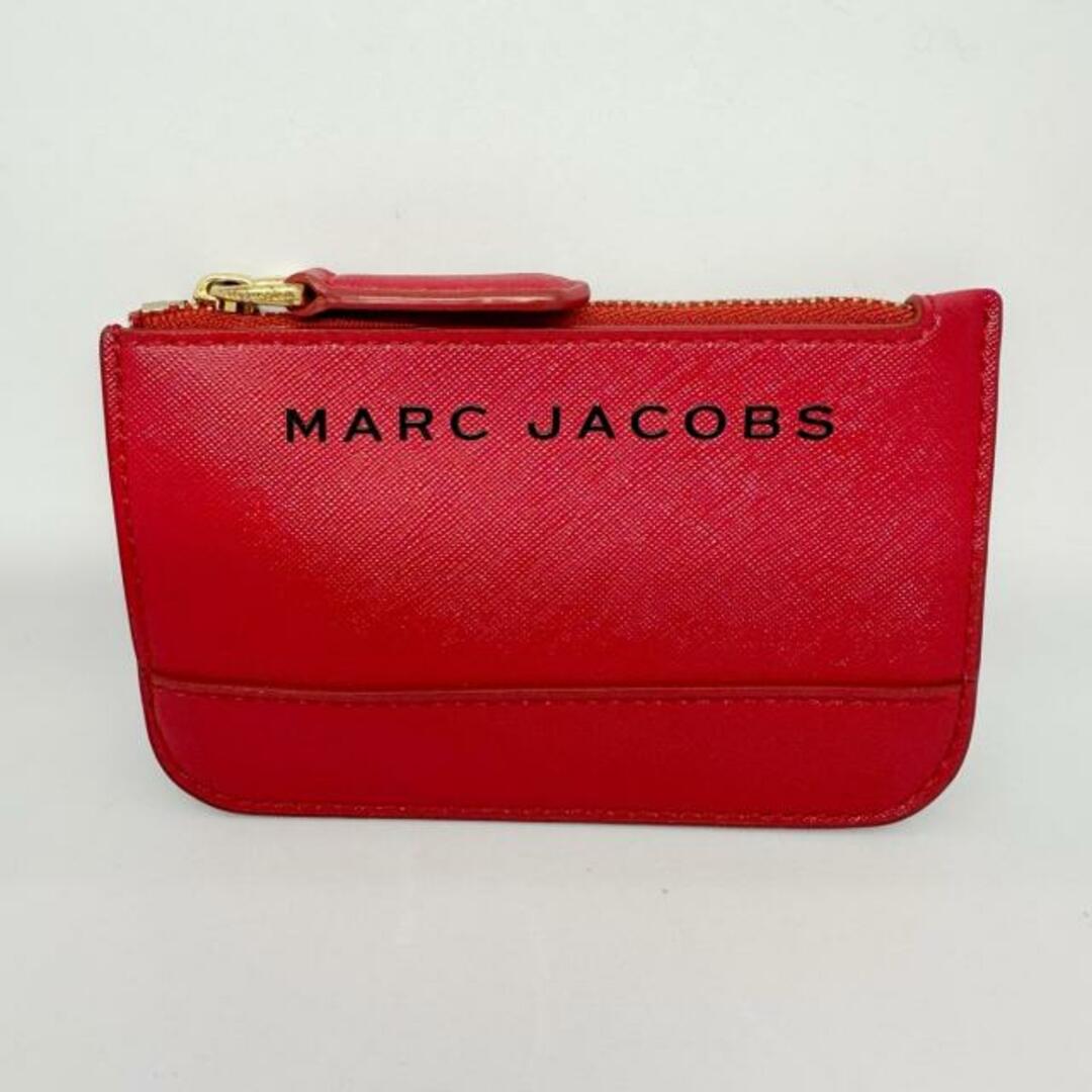 MARC JACOBS(マークジェイコブス)のMARC JACOBS(マークジェイコブス) コインケース レッド×黒 キーリング付き レザー レディースのファッション小物(コインケース)の商品写真