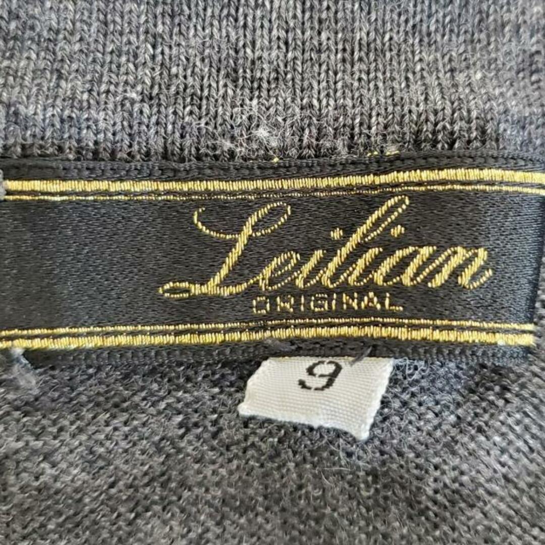 leilian(レリアン)のLeilian(レリアン) 長袖カットソー サイズ9 M レディース美品  - ダークグレー クルーネック レディースのトップス(カットソー(長袖/七分))の商品写真