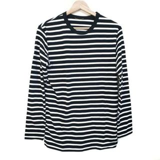 ドゥーズィエムクラス(DEUXIEME CLASSE)のDEUXIEME CLASSE(ドゥーズィエム) 長袖Tシャツ レディース美品  - 黒×白 クルーネック/ボーダー(Tシャツ(長袖/七分))