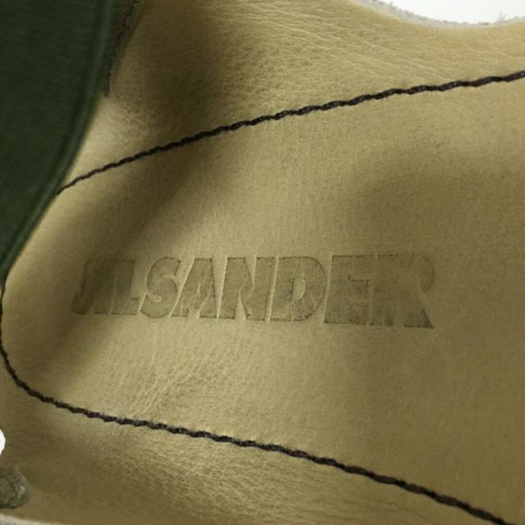 Jil Sander(ジルサンダー)のJILSANDER(ジルサンダー) サンダル 35 レディース - オレンジ×ベージュ ウェッジソール エナメル（レザー）×スエード レディースの靴/シューズ(サンダル)の商品写真