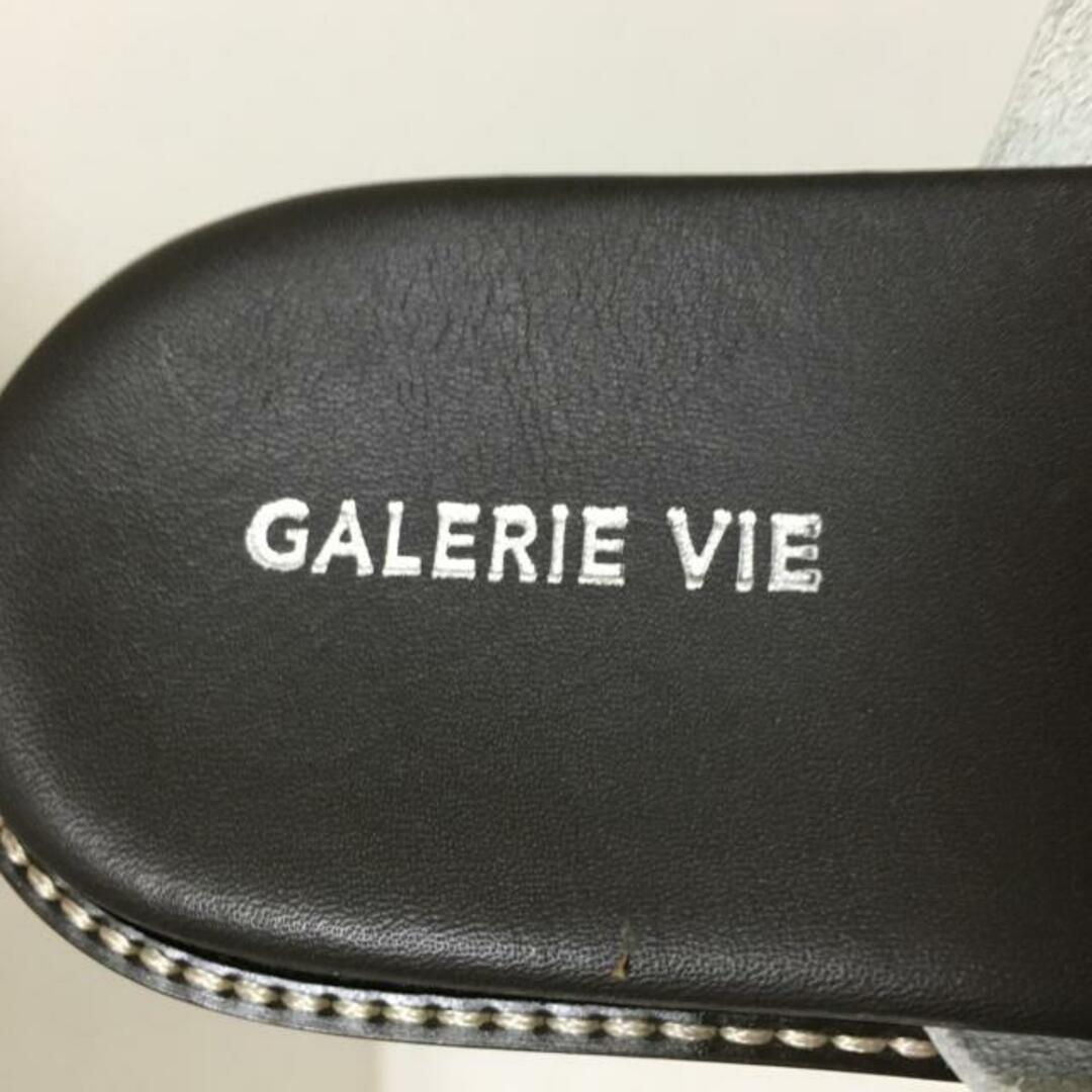 GALERIE VIE(ギャルリーヴィー) サンダル 37 レディース美品  - シルバー×アイボリー レザー レディースの靴/シューズ(サンダル)の商品写真