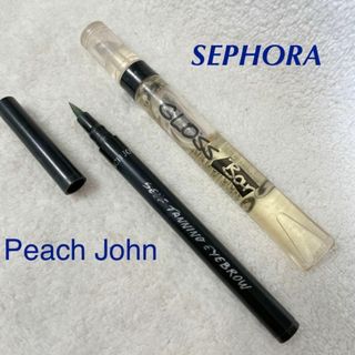 ピーチジョン(PEACH JOHN)のPeach John アイブローペン & SEPHORA リップグロス(アイブロウペンシル)