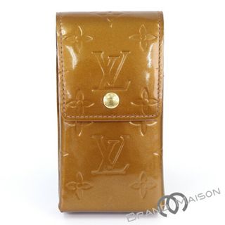 ルイヴィトン(LOUIS VUITTON)のABランク【ルイ・ヴィトン】グリーン/シガレットケース/M91156/ヴェルニ/ブロンズ/エナメル/パテント/小物入れ/タバコ/LOUIS VUITTON/ブラウン【中古】(その他)