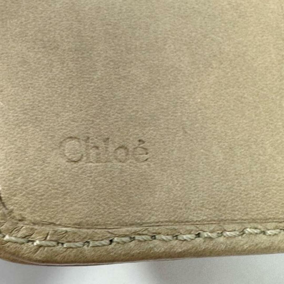 Chloe(クロエ)のChloe(クロエ) 2つ折り財布 ヴィクトリア ベージュ ラウンドファスナー レザー レディースのファッション小物(財布)の商品写真