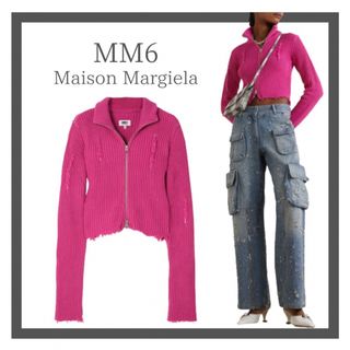 マルタンマルジェラ(Maison Martin Margiela)の新品❗️ MM6 Maison Margiela クロップドカーディガン ニット(ニット/セーター)