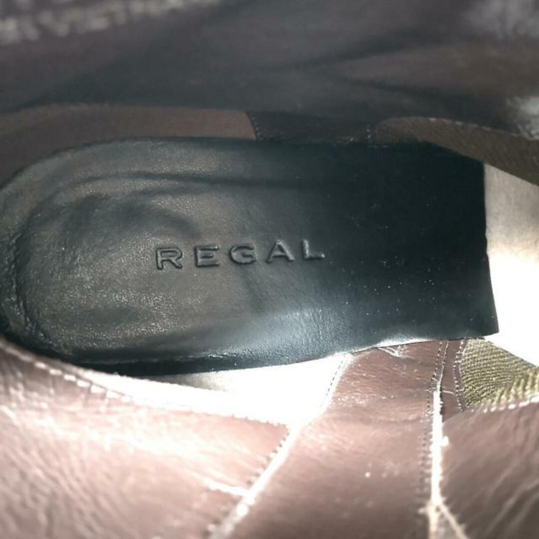 REGAL(リーガル)のREGAL(リーガル) ショートブーツ 23.5 レディース - ダークブラウン レザー レディースの靴/シューズ(ブーツ)の商品写真