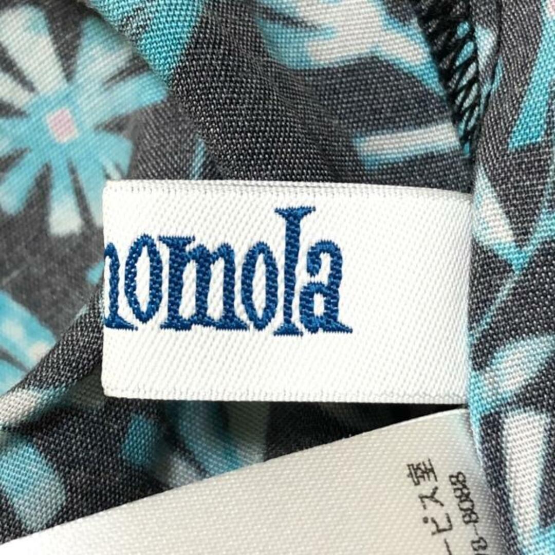 Jocomomola(ホコモモラ)のJOCOMOMOLA(ホコモモラ) ワンピース サイズ40 XL レディース - 黒×グリーン×マルチ 長袖/ロング/花柄 レディースのワンピース(その他)の商品写真