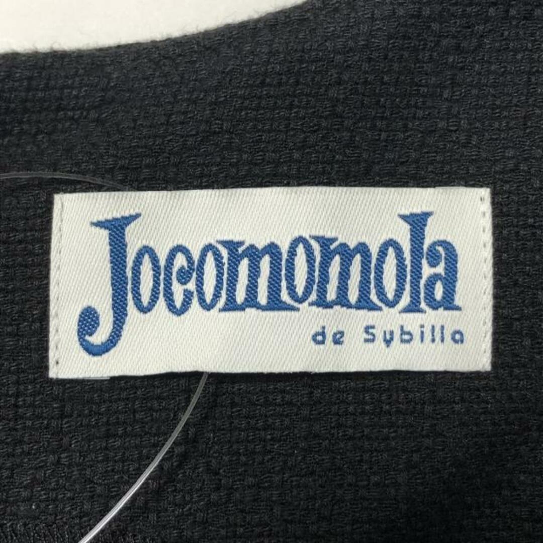 Jocomomola(ホコモモラ)のJOCOMOMOLA(ホコモモラ) ワンピース サイズ40 XL レディース美品  - 黒×カーキ×マルチ ノースリーブ/ひざ丈/動物/樹 レディースのワンピース(その他)の商品写真