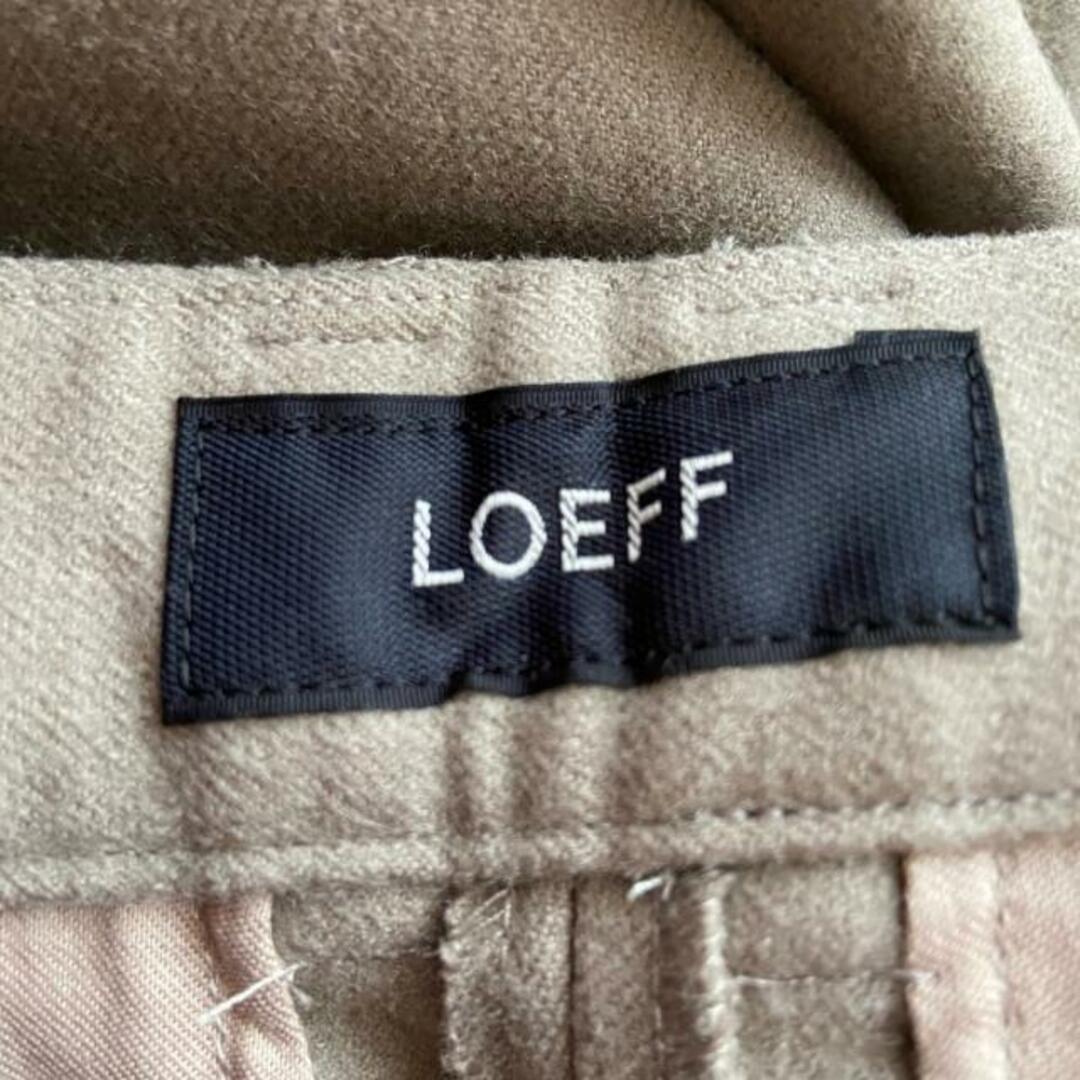 LOEFF(ロエフ) パンツ サイズ1 S レディース - ベージュ クロップド(半端丈) レディースのパンツ(その他)の商品写真