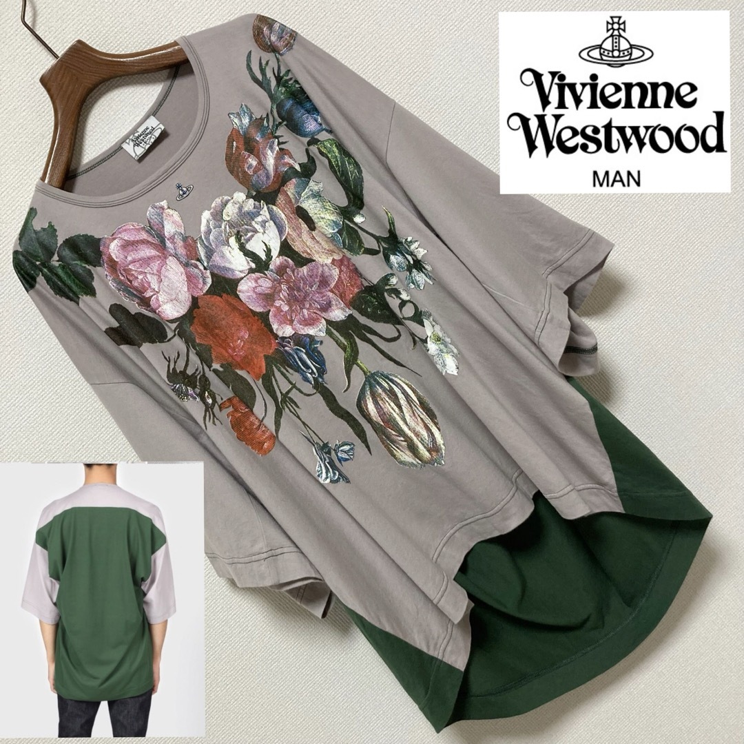 Vivienne Westwood(ヴィヴィアンウエストウッド)の専用■Vivienne Westwood MAN■NEWフラワー ビッグＴシャツ メンズのトップス(Tシャツ/カットソー(半袖/袖なし))の商品写真