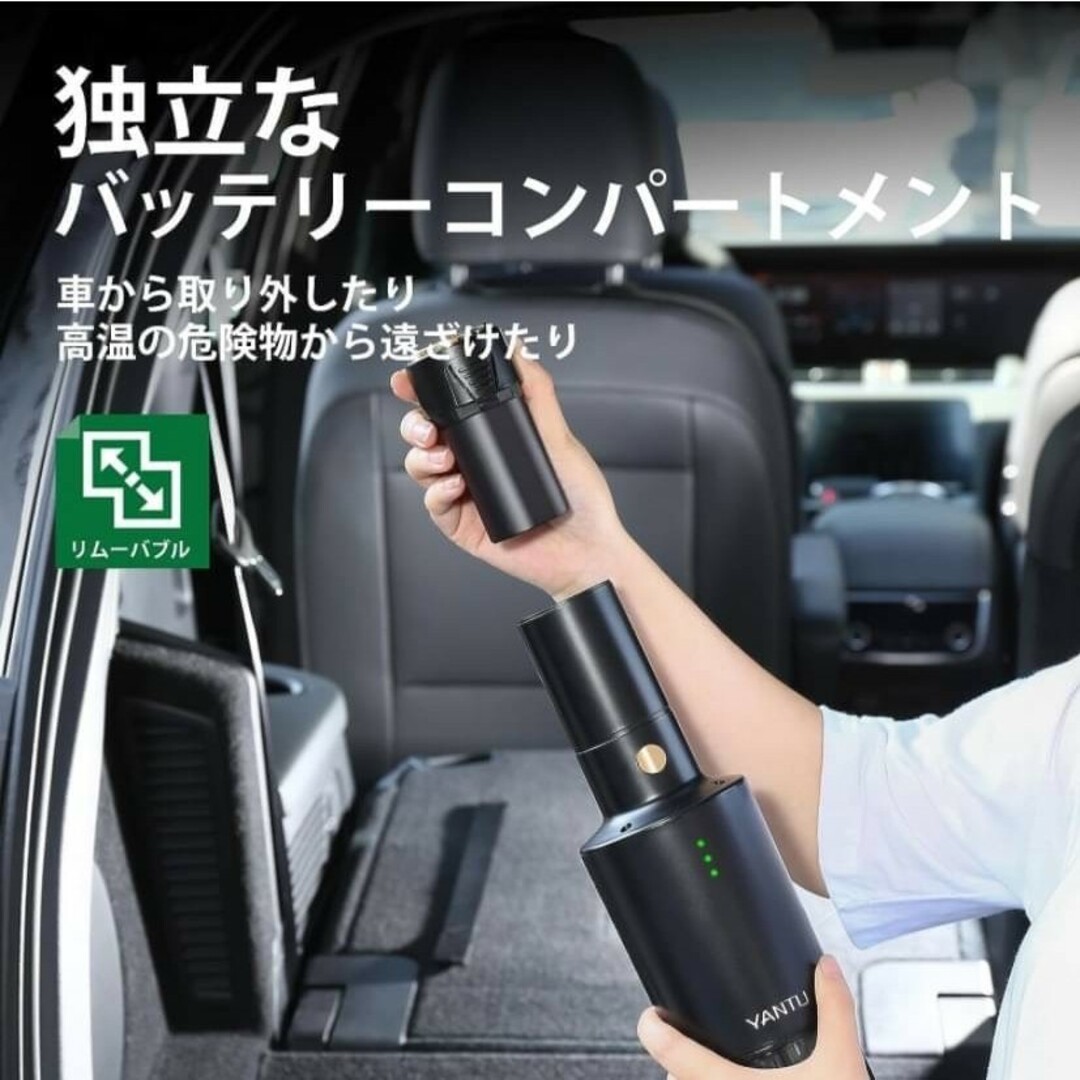 ハンディクリーナー コードレス車用掃除機 ハイパワー  TYPE-C充電式 スマホ/家電/カメラの生活家電(掃除機)の商品写真