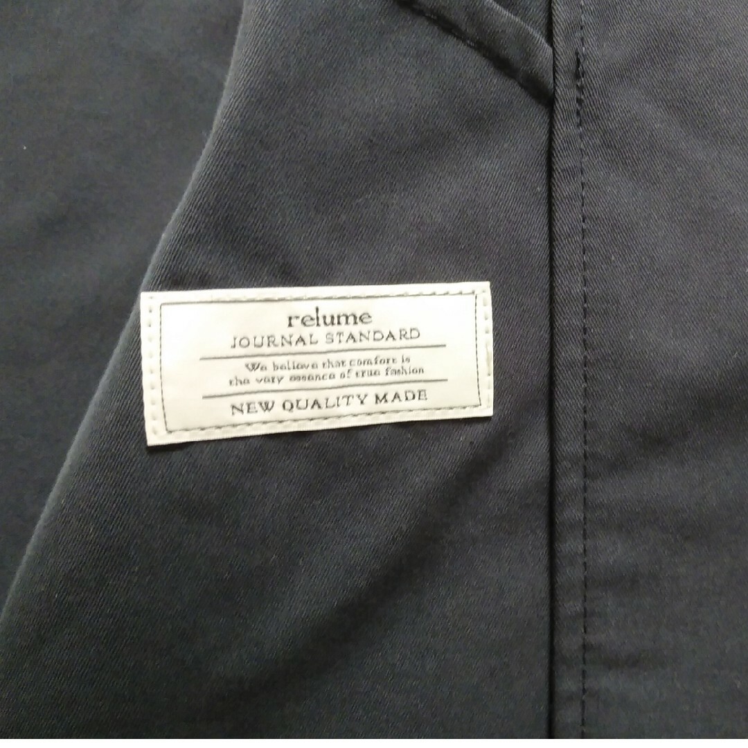 JOURNAL STANDARD relume(ジャーナルスタンダードレリューム)のジャーナルスタンダード relume  ショートトレンチ　コート　36　ネイビー レディースのジャケット/アウター(トレンチコート)の商品写真