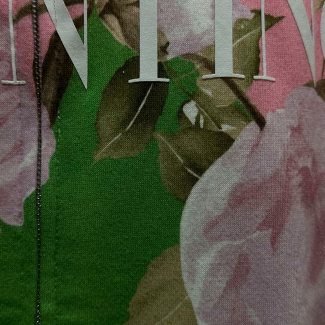 の正規取扱店で VALENTINO(バレンチノ) パーカー サイズXS レディース - ピンク×グリーン×マルチ 長袖/ジップアップ/花柄
