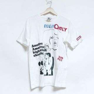 ヒステリックグラマー(HYSTERIC GLAMOUR)のHYSTERIC GLAMOUR(ヒステリックグラマー) 半袖Tシャツ サイズS メンズ - 白×黒×マルチ クルーネック(Tシャツ/カットソー(半袖/袖なし))