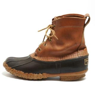 エルエルビーン(L.L.Bean)のL.L.Bean(エルエルビーン) ショートブーツ 7 レディース - ブラウン×ダークブラウン レザー(ブーツ)