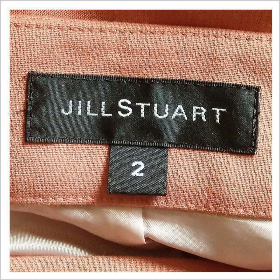 JILLSTUART(ジルスチュアート)の［JILLSTUART］サーモンピンクベージュ系テールカットフレアスカート 2 レディースのスカート(ひざ丈スカート)の商品写真