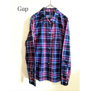 ギャップ(GAP)のGap ギャップ チェック 長袖シャツ XXS(シャツ/ブラウス(長袖/七分))