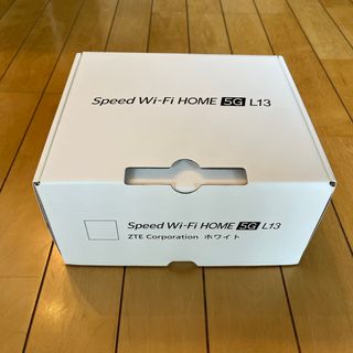 ゼットティーイー(ZTE)の【未使用品】  auホームルーター Speed WiFi HOME 5G L13(PC周辺機器)