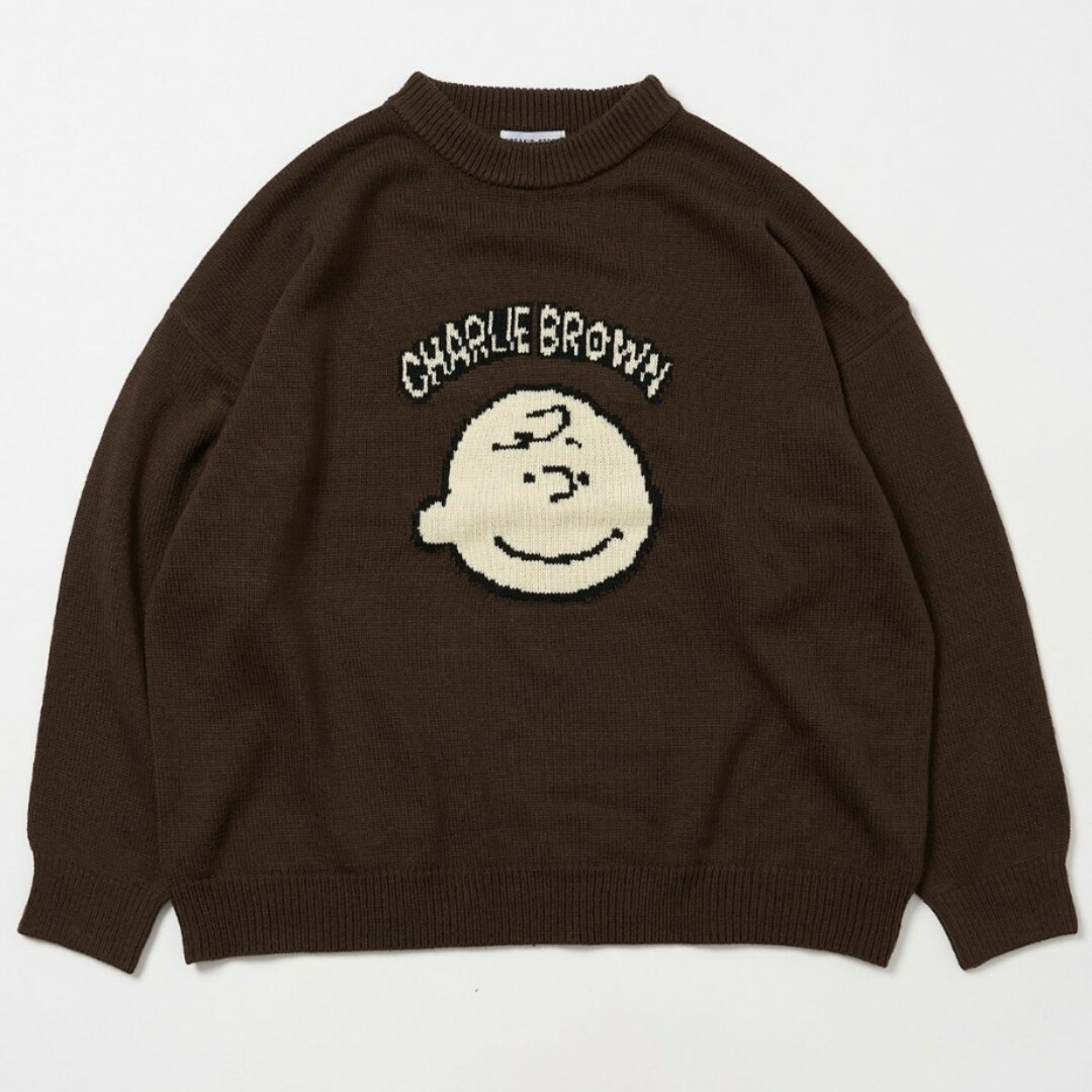 FREAK'S STORE(フリークスストア)のPEANUTS×FREAK'S STOREビッグシルエット ジャガードニット メンズのトップス(ニット/セーター)の商品写真