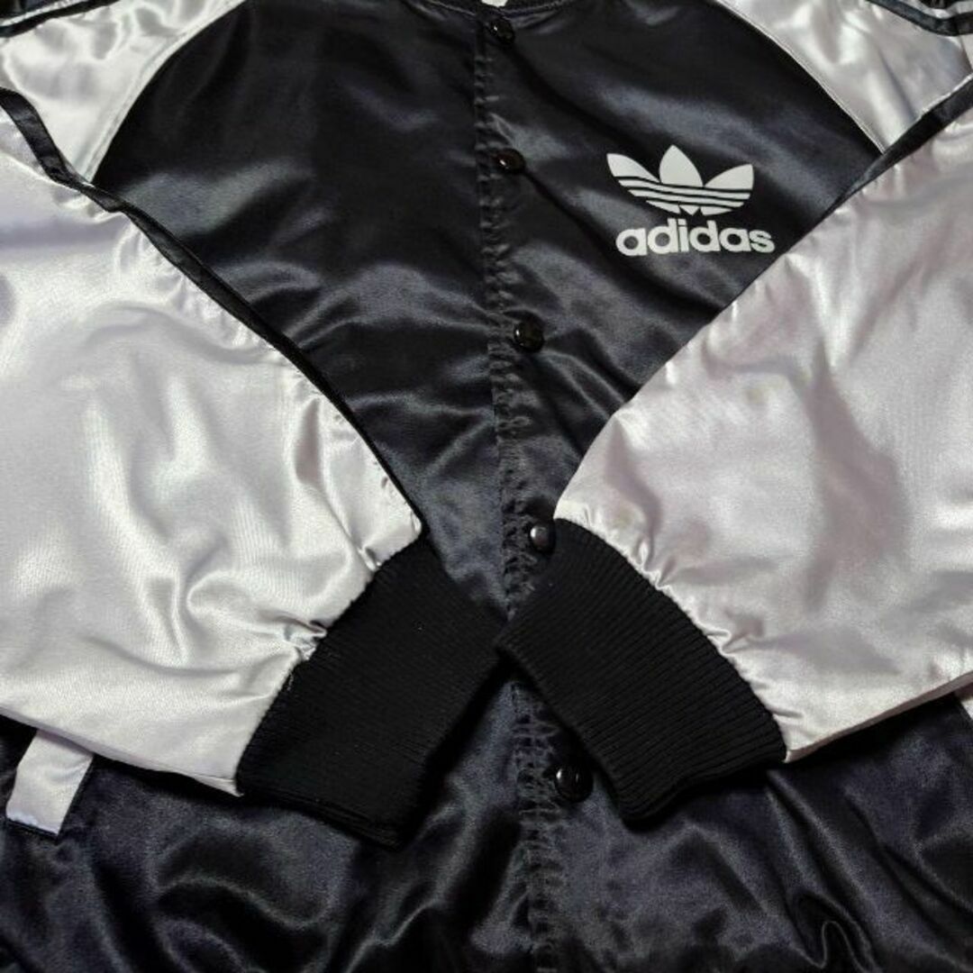 adidas - 80s adidas 三本ライン ナイロンスタジャン 古着 adidas - 80s adidas 三本ライン ナイロンスタジャン 古着