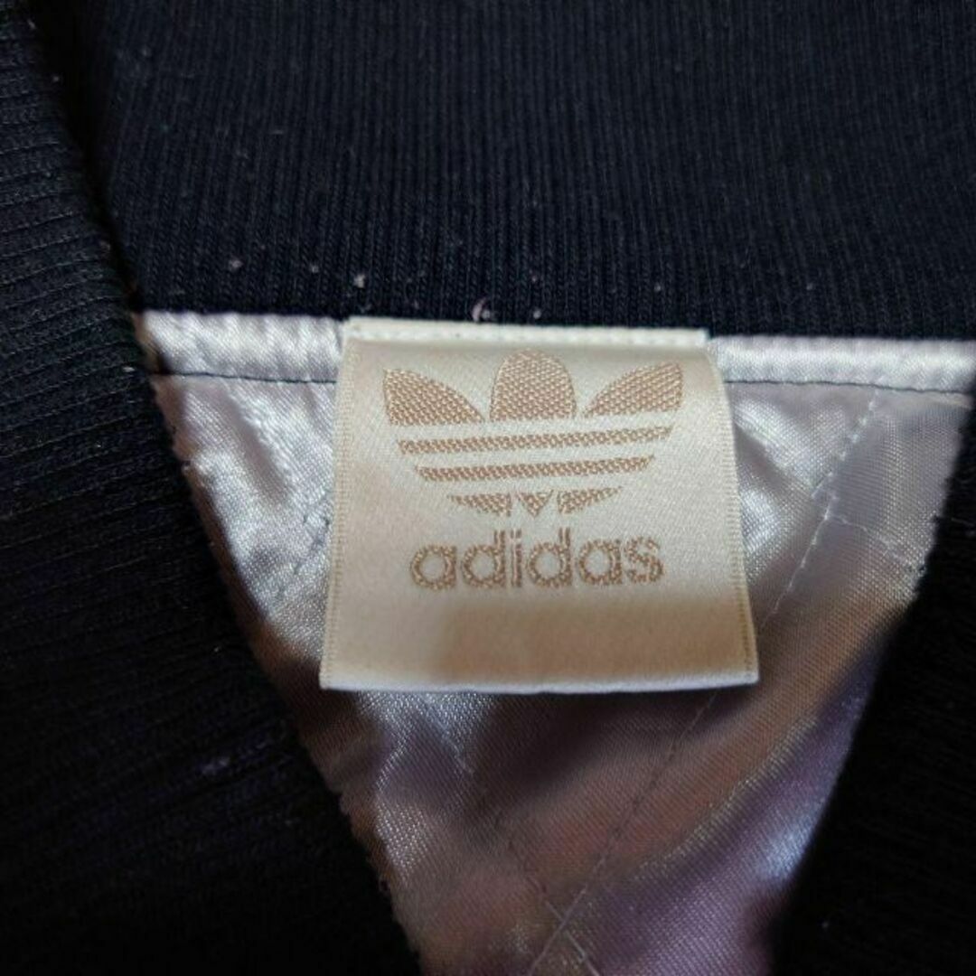 adidas - 80s adidas 三本ライン ナイロンスタジャン 古着 adidas - 80s adidas 三本ライン ナイロンスタジャン 古着