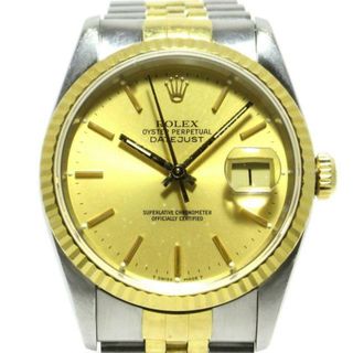 ロレックス(ROLEX)のROLEX(ロレックス) 腕時計 デイトジャスト 16233 メンズ SS×K18YG/19コマ ゴールド(その他)