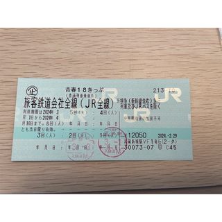 青春18きっぷ（3回分）(鉄道乗車券)