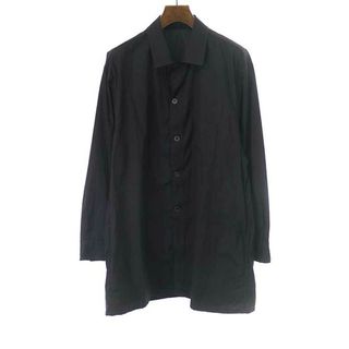 ヨウジヤマモト(Yohji Yamamoto)のYohji Yamamoto POUR HOMME ヨウジヤマモト プールオム 18SS コットンロングシャツ ブラック 3 HW-B46-032(シャツ)