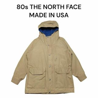 ザノースフェイス(THE NORTH FACE)のUSA製　80sザノースフェイス　ナイロンマウンテンパーカー　古着　茶タグ(マウンテンパーカー)