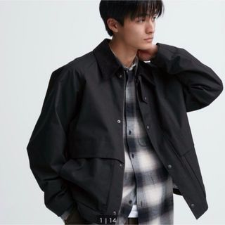 UNIQLO - ♪美品♪ UNIQLO U ドリズラージャケット ベージュ S メンズ