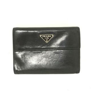 プラダ(PRADA)のPRADA(プラダ) 3つ折り財布 - 黒 レザー(財布)