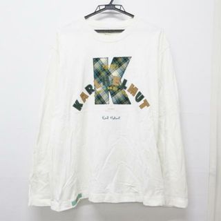 カールヘルム(Karl Helmut)のKarlHelmut(カールヘルム) 長袖Tシャツ サイズL メンズ - 白×グリーン×マルチ クルーネック/刺繍(Tシャツ/カットソー(七分/長袖))