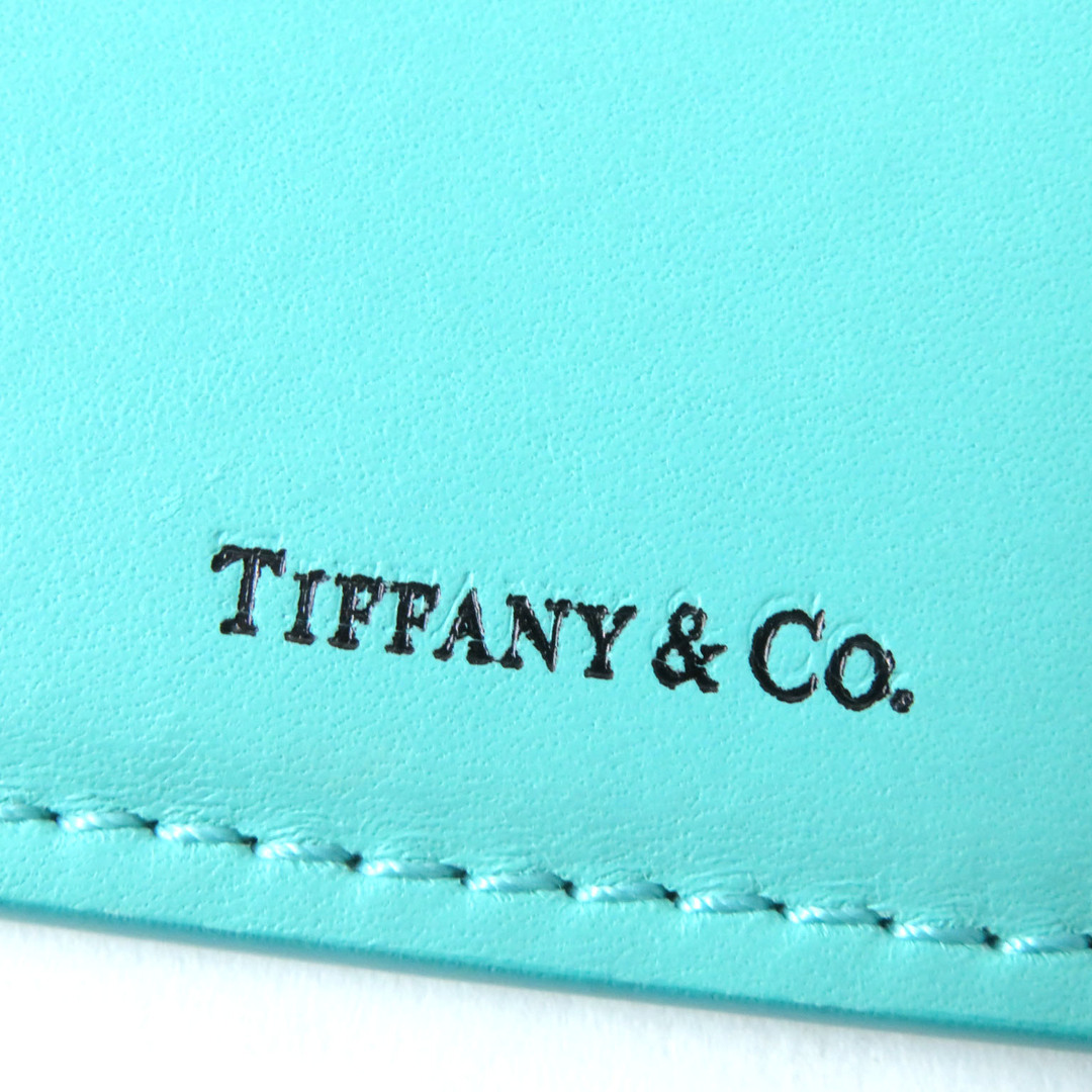 美品 TIFFANY&Co. ティファニー レザー カード入れ パスケース ティファニーブルー 箱・保存袋付き イタリア製 レディース レディースのファッション小物(パスケース/IDカードホルダー)の商品写真