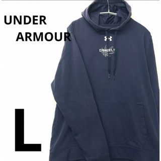 アンダーアーマー(UNDER ARMOUR)のUNDER ARMOUR アンダーアーマー  ネイビー プルオーバー パーカー (パーカー)