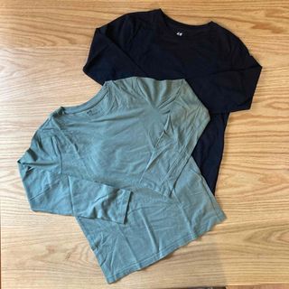 エイチアンドエム(H&M)のH&M キッズ長袖Tシャツ2枚　135〜140cm(Tシャツ/カットソー)