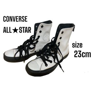 オールスター(ALL STAR（CONVERSE）)の未使用★CONVERSE コンバース レザー ハイカット スニーカー 23cm(スニーカー)