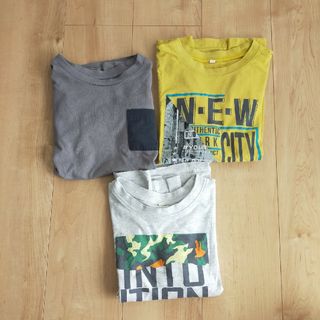 男の子ロンＴ【140センチ】3枚セット(Tシャツ/カットソー)