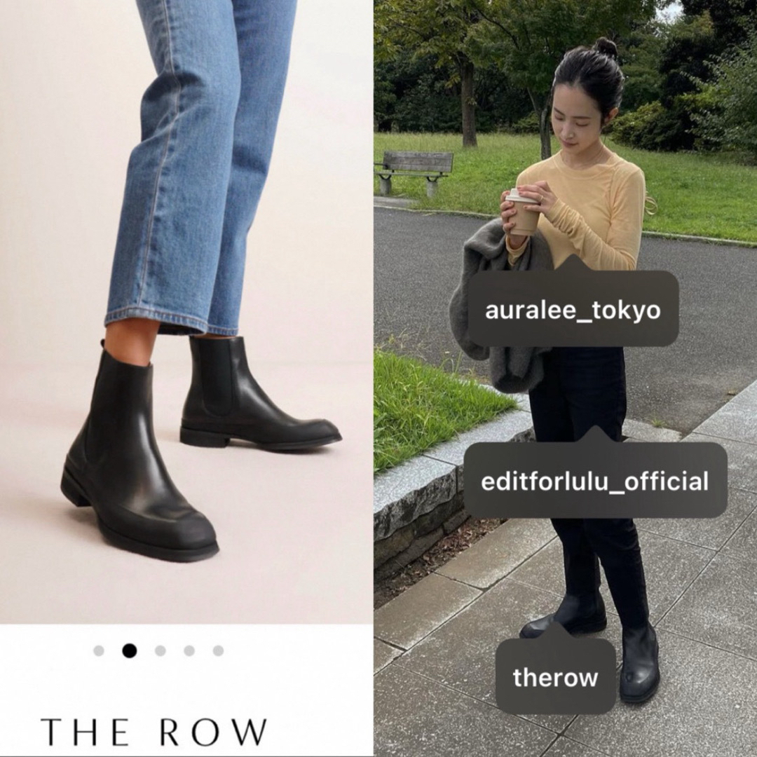 THE ROW(ザロウ)の試着のみ　the row  ガーデンラバーブーツ レディースの靴/シューズ(ブーツ)の商品写真