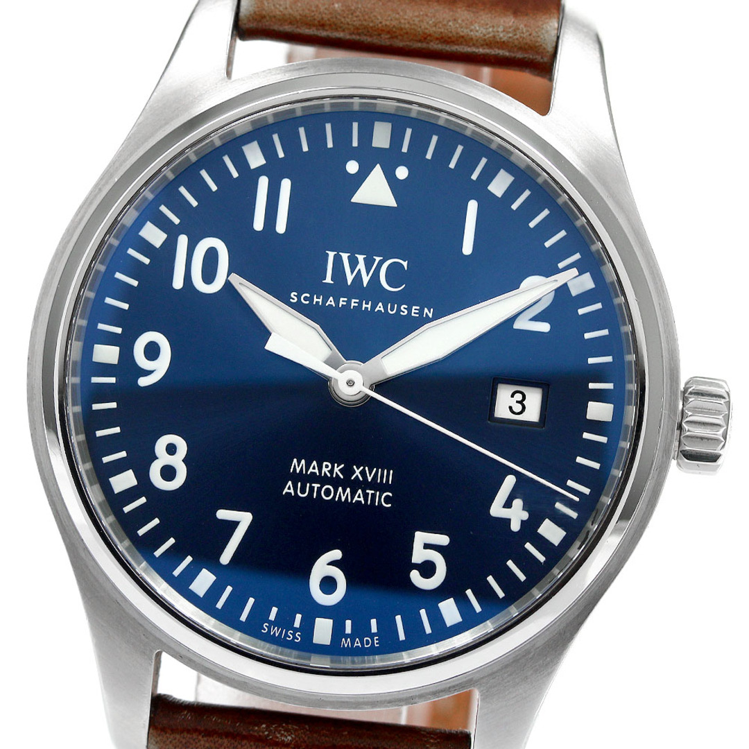 IWC(インターナショナルウォッチカンパニー)のIWC IWC SCHAFFHAUSEN IW327004 パイロットウォッチ マークXVIII プティ・プランス デイト 自動巻き メンズ 保証書付き_804181 メンズの時計(腕時計(アナログ))の商品写真