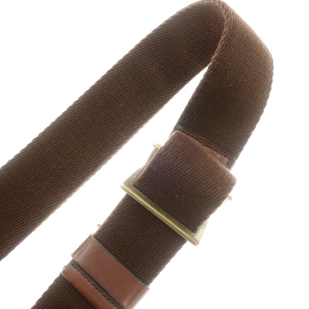 GANZO - 【中古】ガンゾ GANZO レザー ショルダーバッグ ダーク GANZO - 【中古】ガンゾ GANZO レザー ショルダーバッグ ダーク
