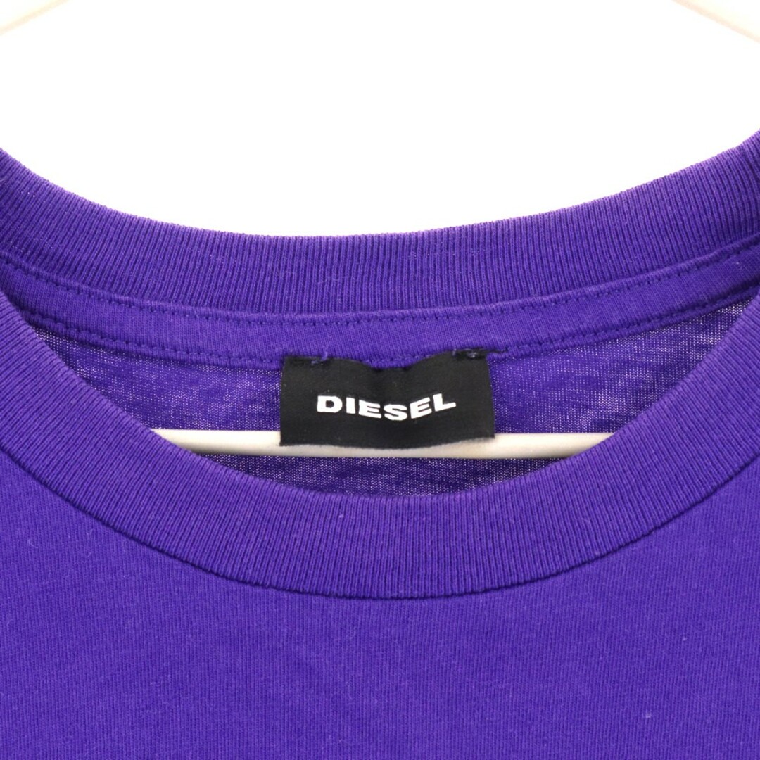 DIESEL(ディーゼル)のDIESEL ディーゼル T-JUST-Y10 バックプリント クルーネック半袖Tシャツ パープル メンズのトップス(Tシャツ/カットソー(半袖/袖なし))の商品写真
