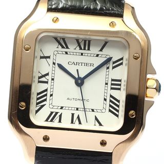 カルティエ(Cartier)のカルティエ CARTIER WGSA0012 サントス ドゥ カルティエMM K18PG 自動巻き メンズ 良品 _800729(腕時計(アナログ))