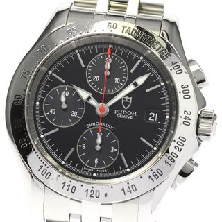 チュードル(Tudor)のチュードル TUDOR 79380P クロノチック デイト 自動巻き メンズ メーカーOH済み_799124(腕時計(アナログ))