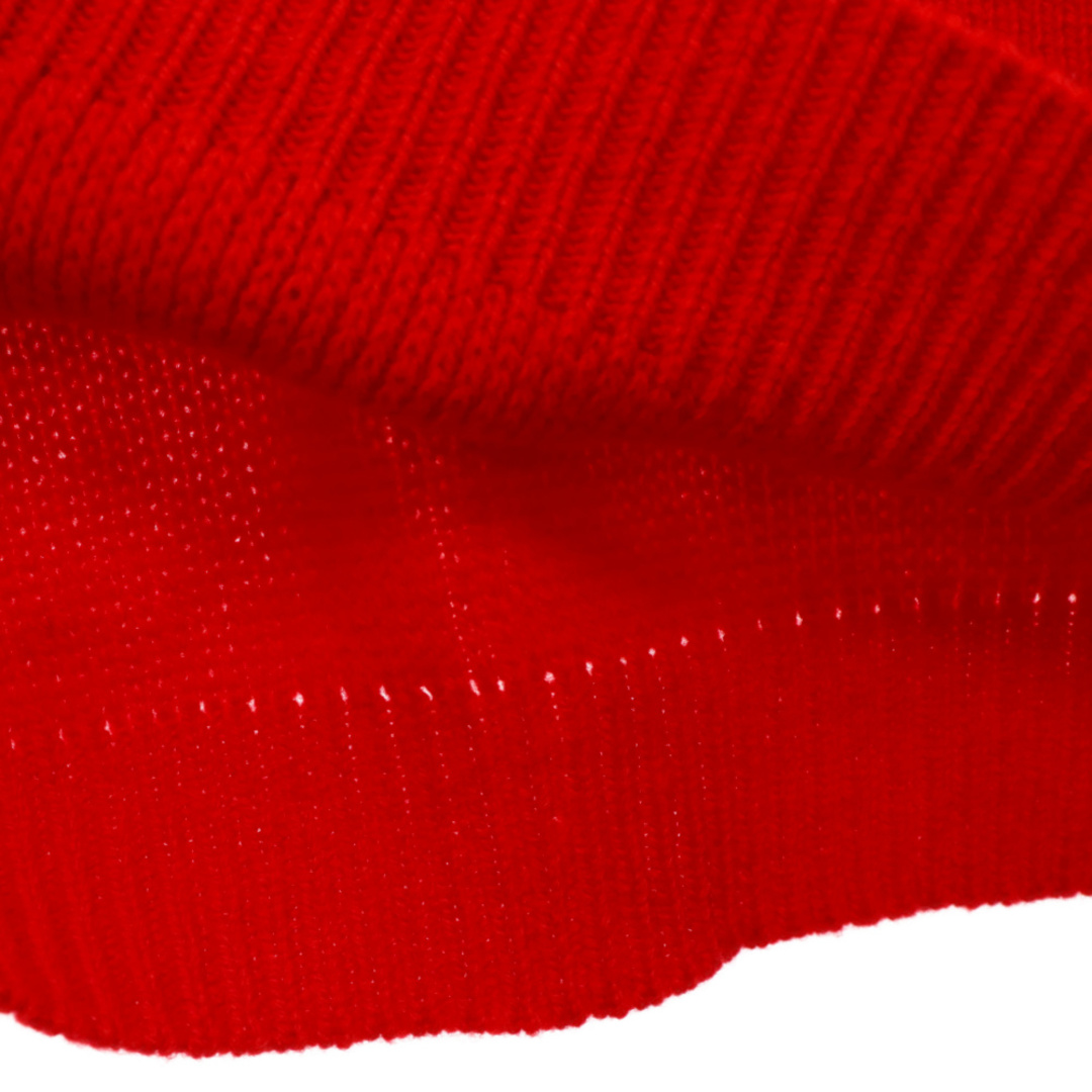 Gucci(グッチ)のGUCCI グッチ GGロゴ刺繍タートルネックニット 長袖セーター 720964 XKCPU レッド メンズのトップス(ニット/セーター)の商品写真