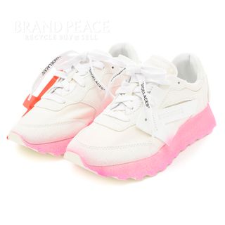 オフホワイト(OFF-WHITE)のオフホワイト DEGRADE HG RUNNER スニーカー ホワイト/フューシ(スニーカー)