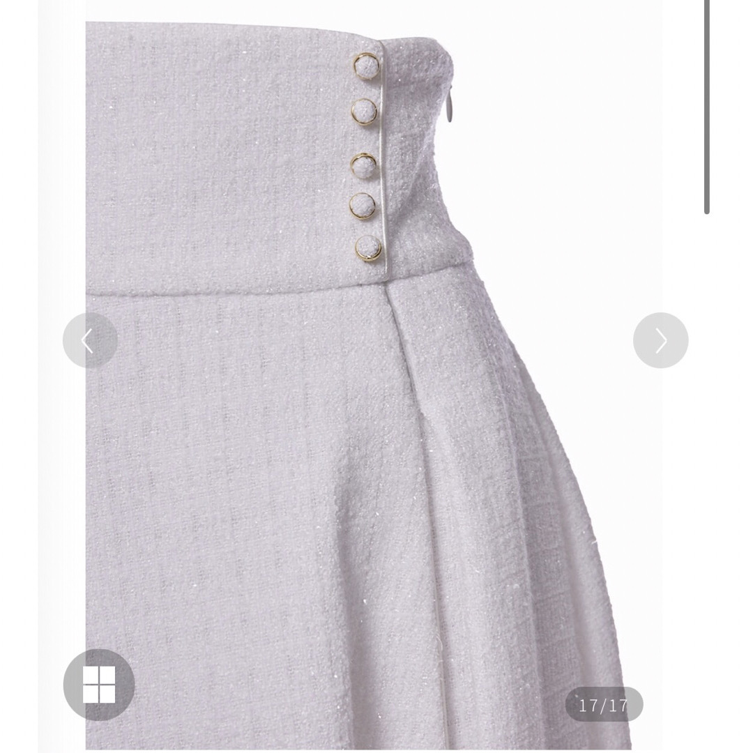Tweed volume tack skirt スカート レディースのスカート(ロングスカート)の商品写真