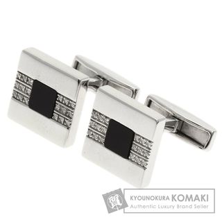 ブルガリ(BVLGARI)のBVLGARI オニキス ダイヤモンド カフス K18WG メンズ(カフリンクス)