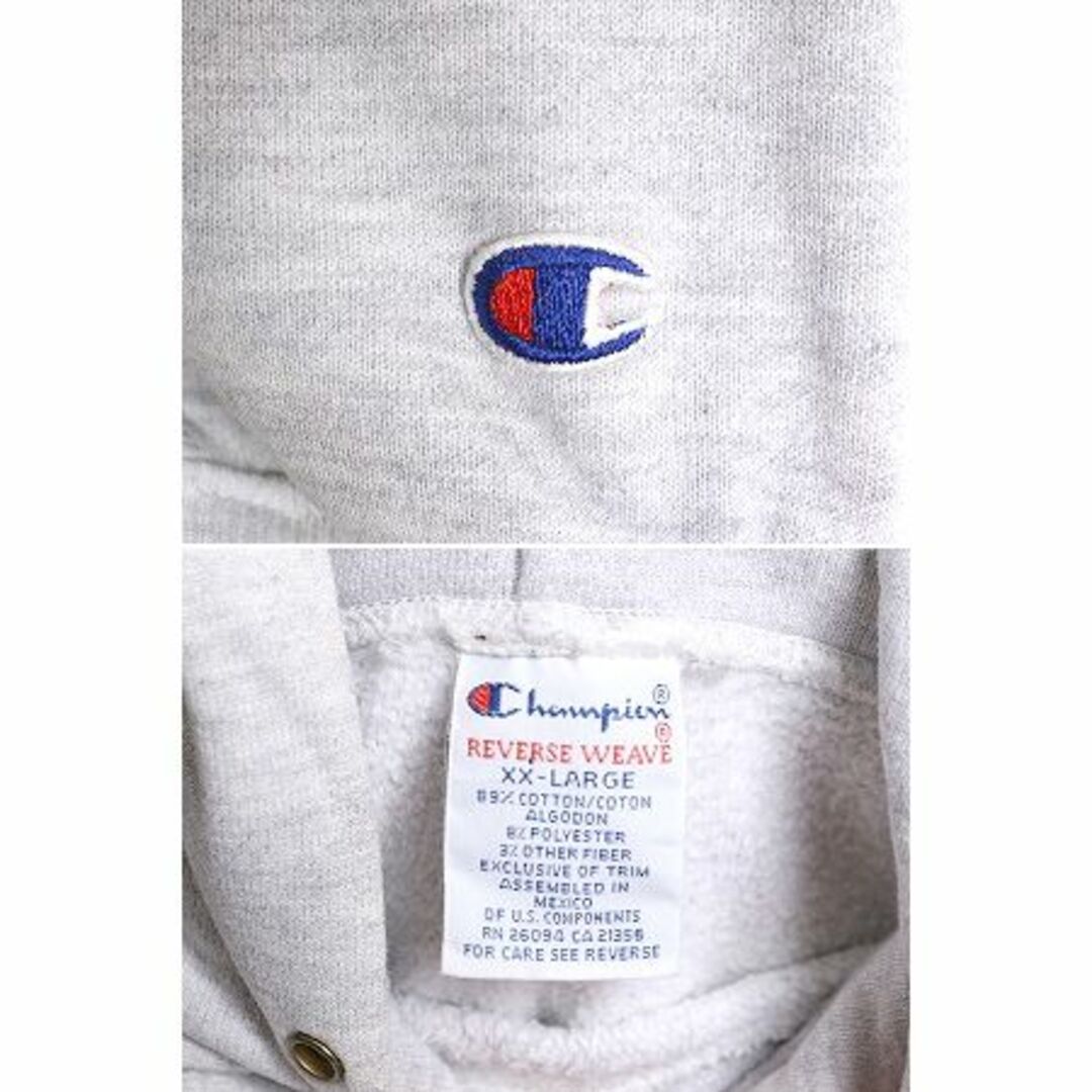 Champion(チャンピオン)の90s チャンピオン リバースウィーブ カレッジ 刺繍 スウェット フード パーカー メンズ XXL / 90年代 オールド Champion 大きいサイズ 2XL メンズのトップス(パーカー)の商品写真